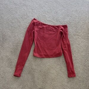 Le Lis Red Off-Shoulder Top